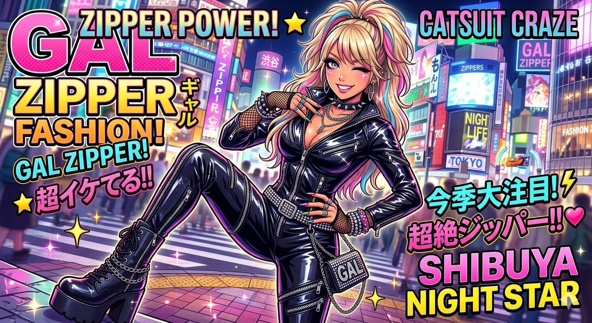 Zipperzizi's tweet photo. 昔、カラオケのJOYSOUNDにあったキャットスーツ着たギャルイラストポップ風なイラスト https://t.co/QOS3J5pT40
