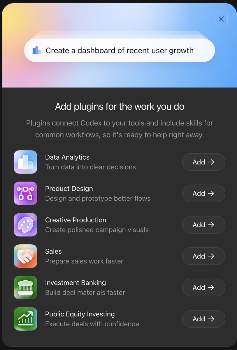 nummanali's tweet photo. Codex / ChatGPT design system is become very inviting 

It makes me feel like the future is mind with the subtle glows and gel like icons 

Would love to know how they did the design research https://t.co/ES0Qs7bwOV