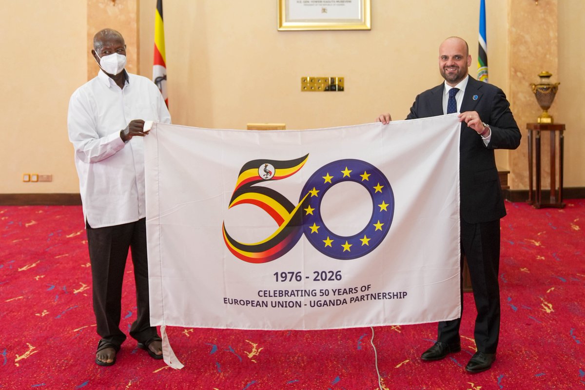 KampalaPost's tweet photo. EU Ambassador Showcases Kisoro Coffee as Museveni Demands End to Raw Exports https://t.co/BZdU6BWuiG https://t.co/mqor6c405e