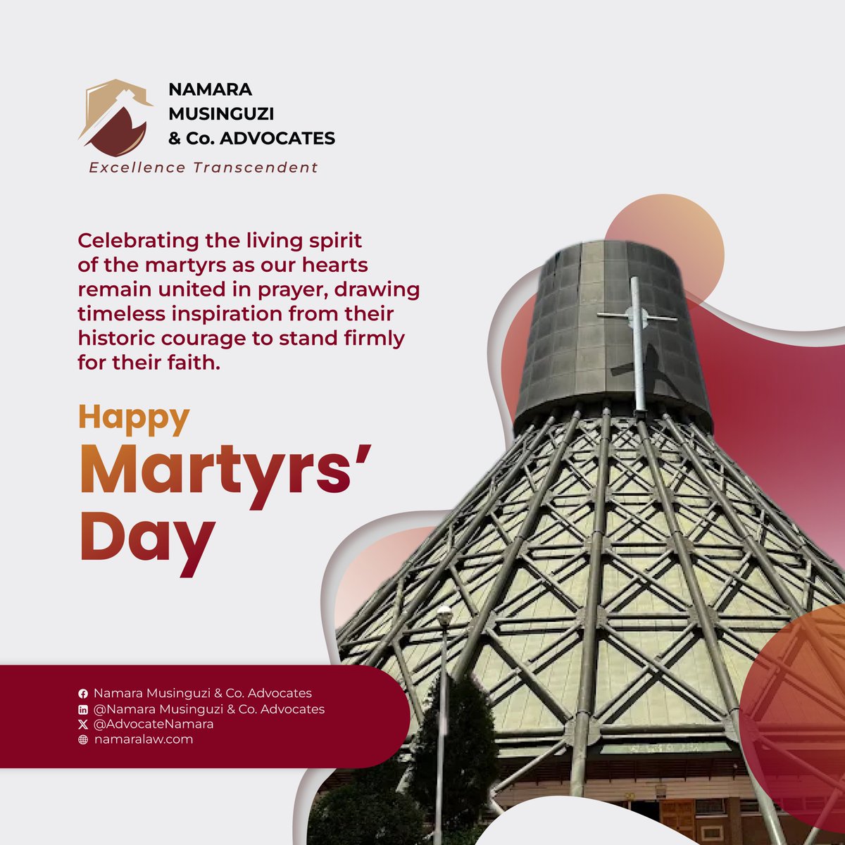 AdvocateNamara's tweet photo. Celebrating the living spirit of the Uganda Martyrs today. Though we observe this day from our local communities, our hearts remain tightly united in prayer, hope, and peace across the nation. 🇺🇬✨ #UgandaMartyrsDay #MartyrsDay2026 https://t.co/bX3MO8f5nV