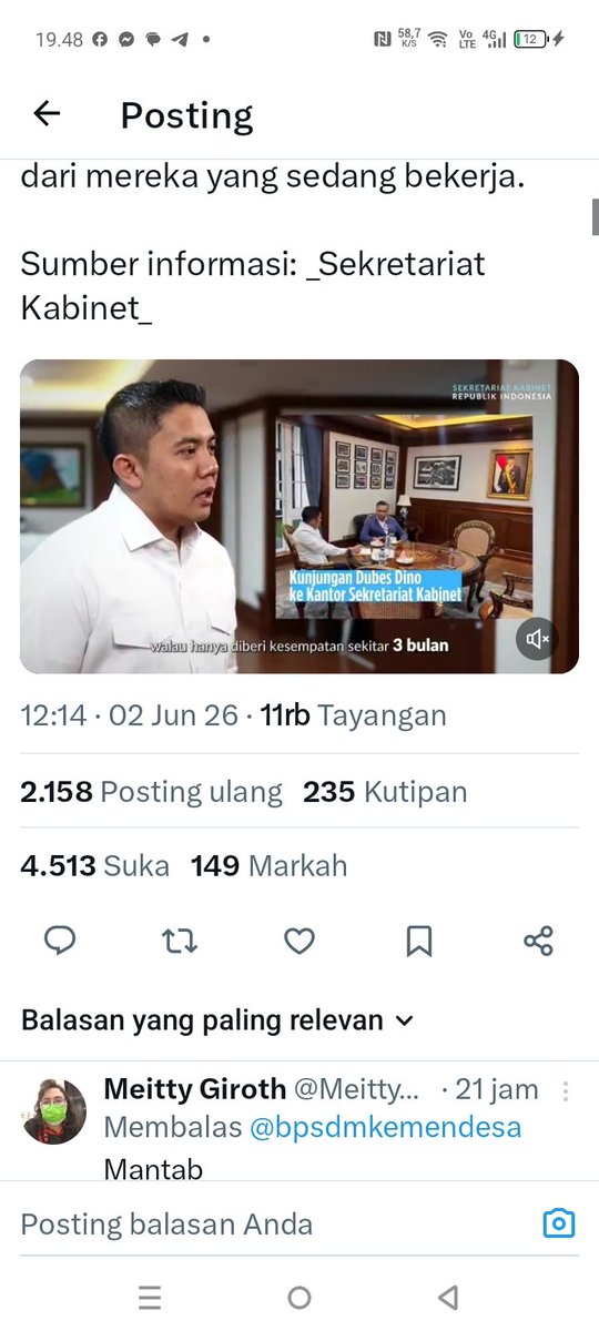 MeittyGiroth's tweet photo. Ruang kritik dan masukan selalu terbuka.Tetapi jgn mengaburkan fakta mrk sedang bekerja dan tengah berjuang bersama membawa kepentingan bgs di panggung dunia.
@YandriSusanto
@KemensetnegRI
#KementerianDesaPDT
#BPSDMKementerianDesaPDT
#TPPDampingiDesaUntInd https://t.co/4LOvHWD3yj