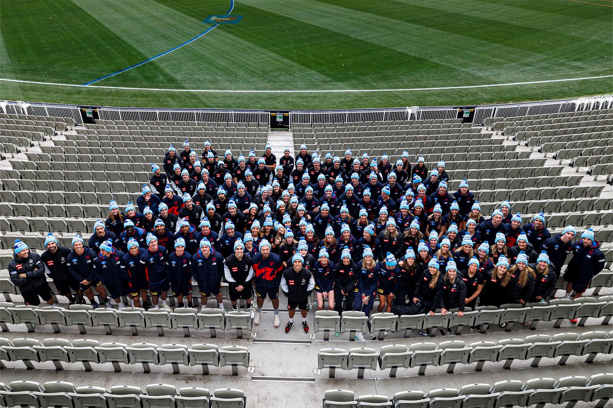 CollingwoodFC's tweet photo. Four programs from two clubs, coming together to stand Side by Side in the fight against MND 💙 @FightMND https://t.co/POZPjpurk3