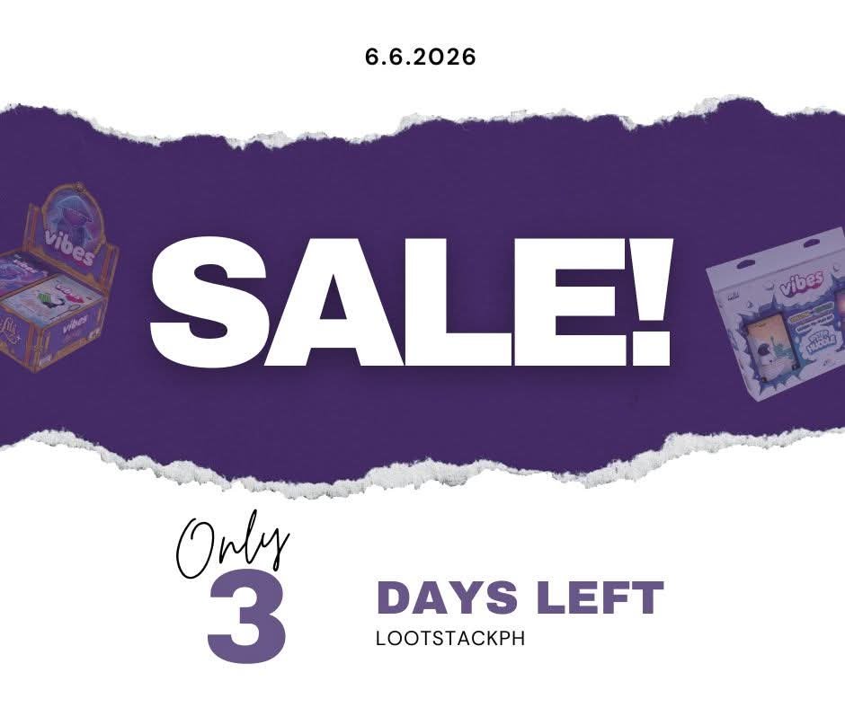 LootStackPH's tweet photo. ⏳ 3 DAYS TO GO

FOR THE 6.6 SALE

📅 June 6, 2026

Mark your calendars.

👀 Stay Tuned https://t.co/1pZHooWVds