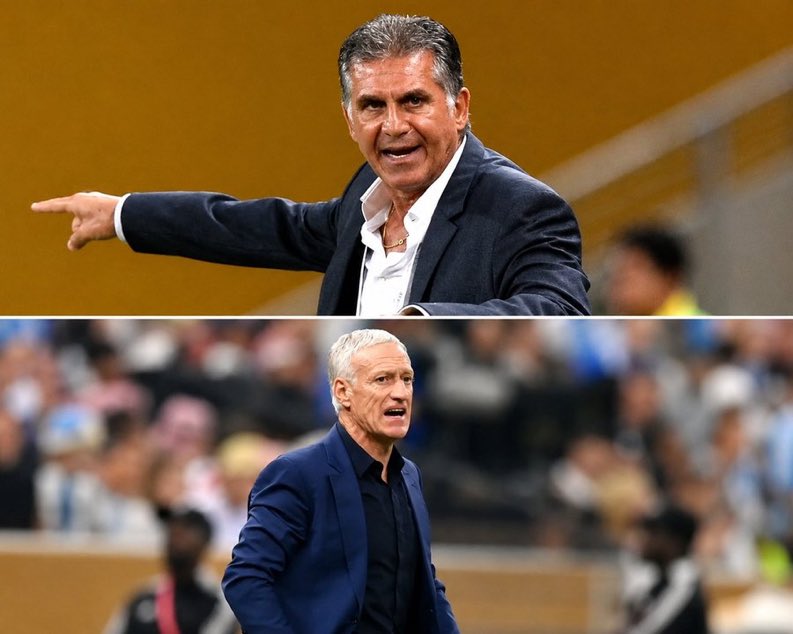 Abspotz's tweet photo. The FIFA World Cup 2026 will mark another chapter in the World Cup journeys of Carlos Queiroz and Didier Deschamps.

🇵🇹 Carlos Queiroz will manage at his fifth World Cup this summer.

🏆 2010 — Portugal
🏆 2014 — Iran
🏆 2018 — Iran
🏆 2022 — Iran
🏆 2026 — Ghana https://t.co/pi5ElYLzxg