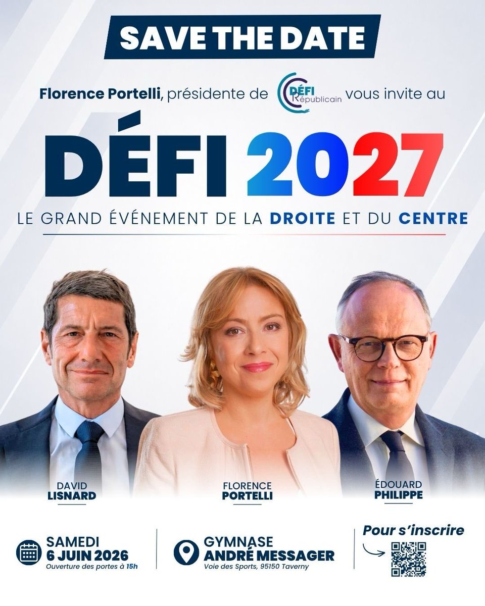 barrier__emma's tweet photo. Info @TF1Info @LCI 
Le grand débat de la droite et du centre ? Pas pour tout de suite. 
Seuls David Lisnard et Édouard Philippe seront présents à Taverny ce samedi.
Conviés par Florence Portelli, Bruno Retailleau et Gabriel Attal ont refusé.  Xavier Bertrand lui, a décommandé. https://t.co/JhucgF03jI