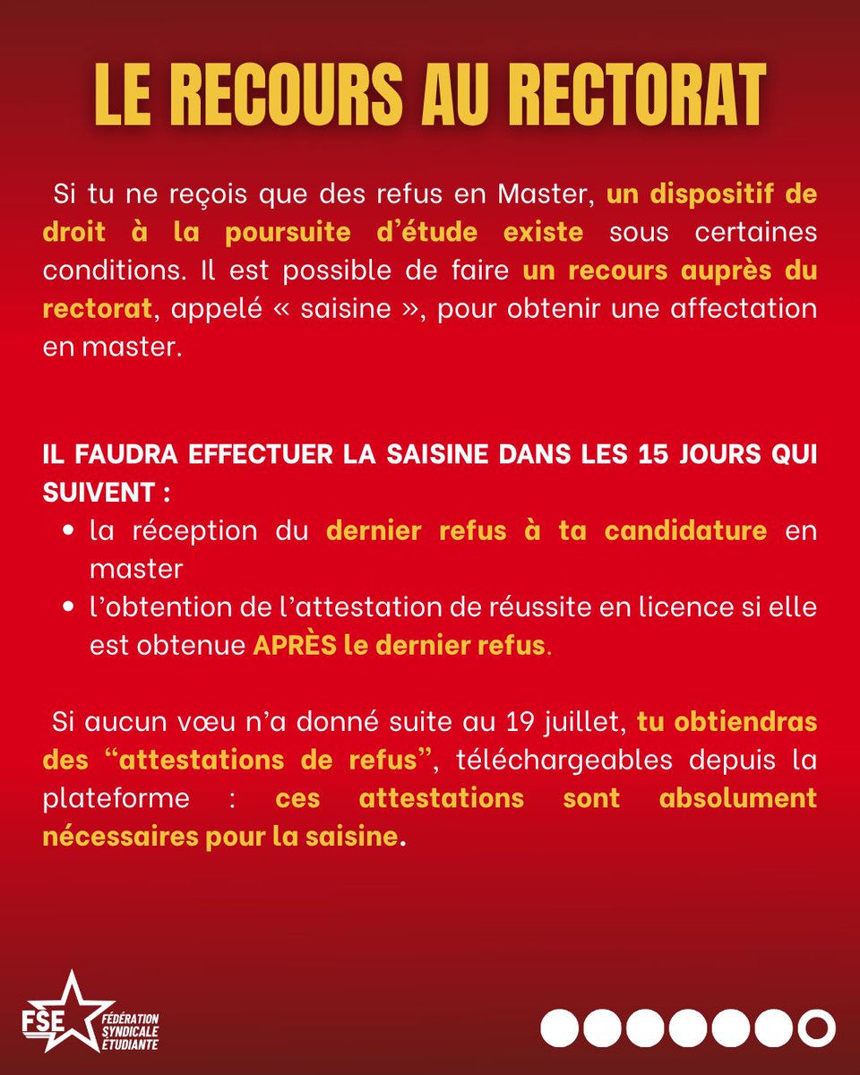 FSE_natio's tweet photo. ❓ Une question sur tes résultats ?
❓ Tu ne comprends pas ta situation ?
❓ Tu as besoin d’aide pour faire valoir tes droits ?
❓ Tu n'as reçu aucune proposition d'admission ? https://t.co/h8pCfSgKPU
