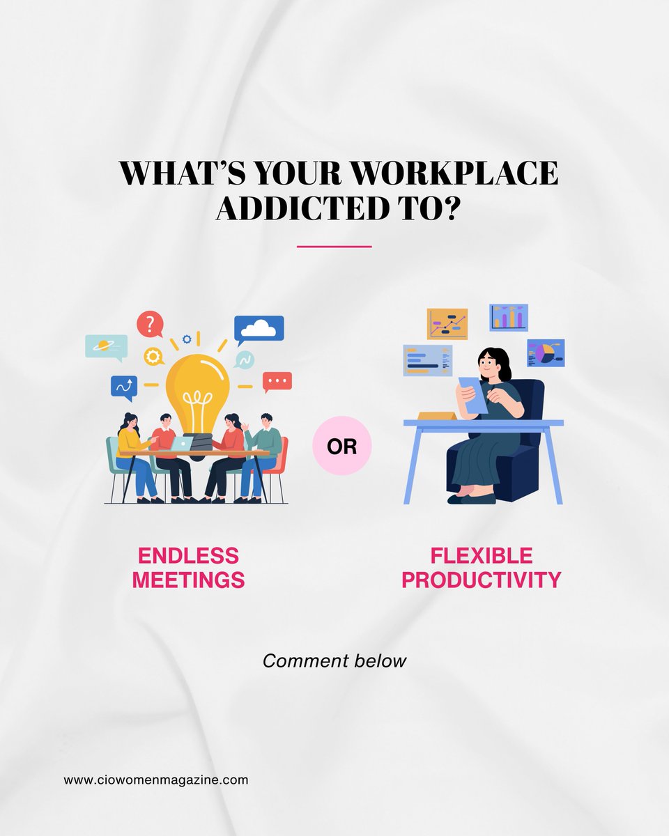 ciowomenmag's tweet photo. Meetings vs deep work, the real productivity battle.

Async = focus + clarity

Sync = speed + alignment

Smart teams use both, not just one.

What does your workplace depend on?  

#WorkCulture #RemoteWork #Productivity #AsyncWork #CorporateLife #SmartWorkplace  #ciowomenmagazine https://t.co/6d9n24CmT5