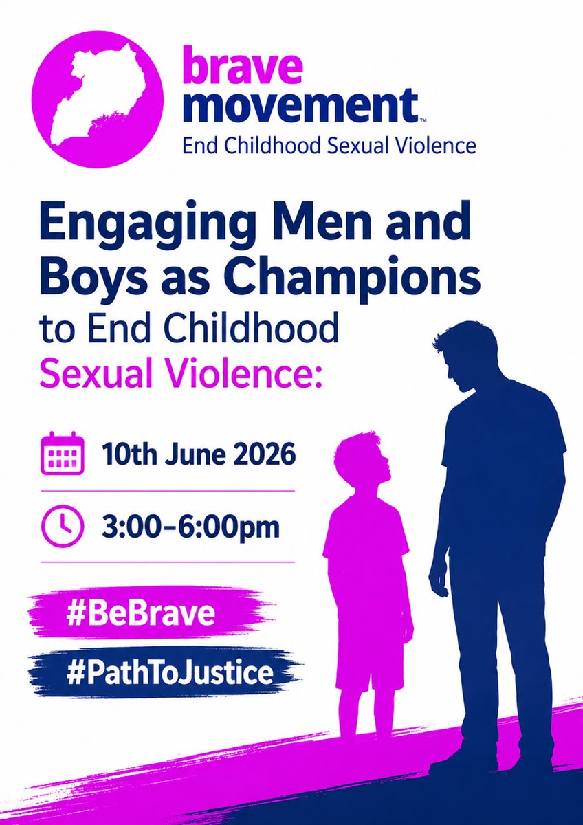 TranscendAfric's tweet photo. We are delighted to share that we will be hosting fellow member organizations of the @BebraveUganda for an Engagement with Boys and Men as Champions in the fight to #EndChildhoodSexualViolence, on the 10th of June.
We look forward to having a very meaningful event.
#BeBrave https://t.co/Ze91mcPAf5