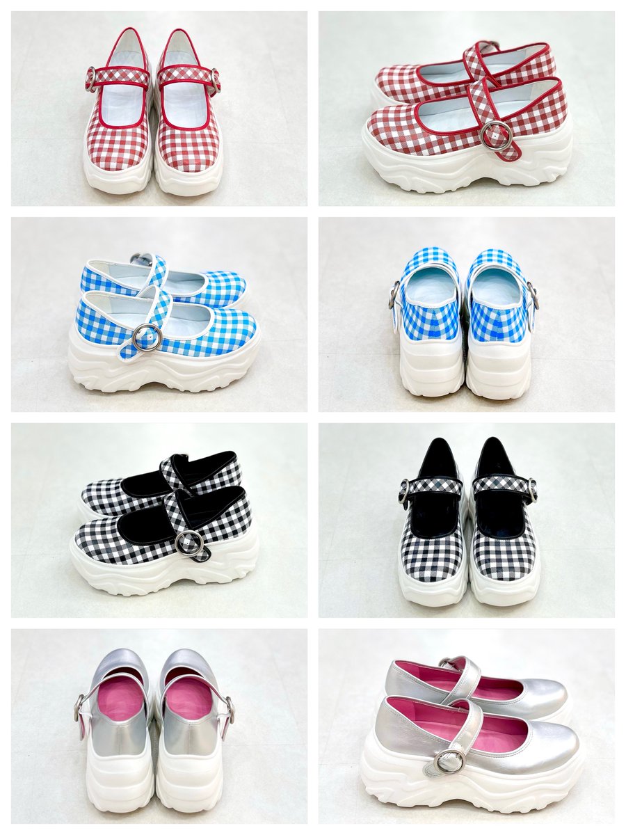 PICKUP!!! MILK / New Baby shoes ❤️レッドギンガム 🩵サックス