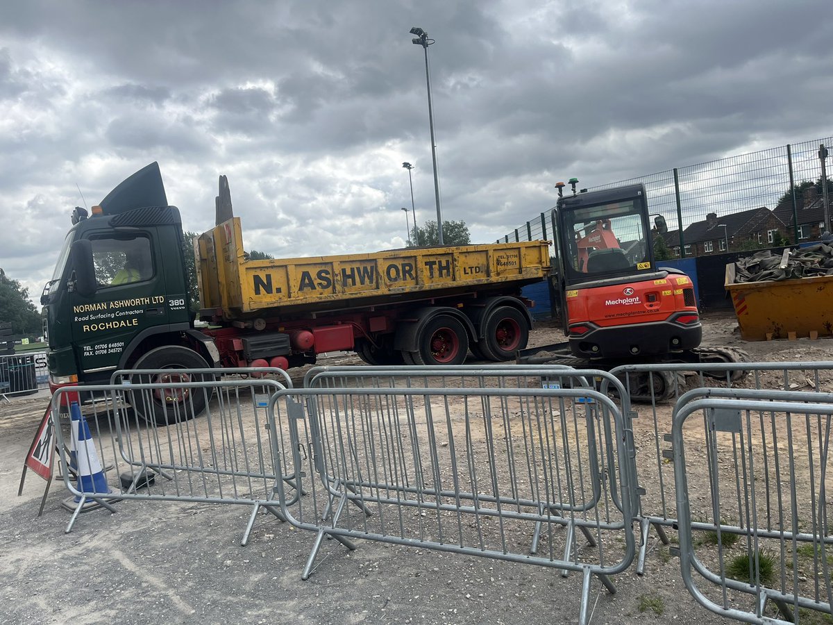 the_tinkerman's tweet photo. Now all the finals finished it’s time to crack on with ground improvements busy summer #upthero any local businesses want to help out get in touch https://t.co/giUZ6zT4x2