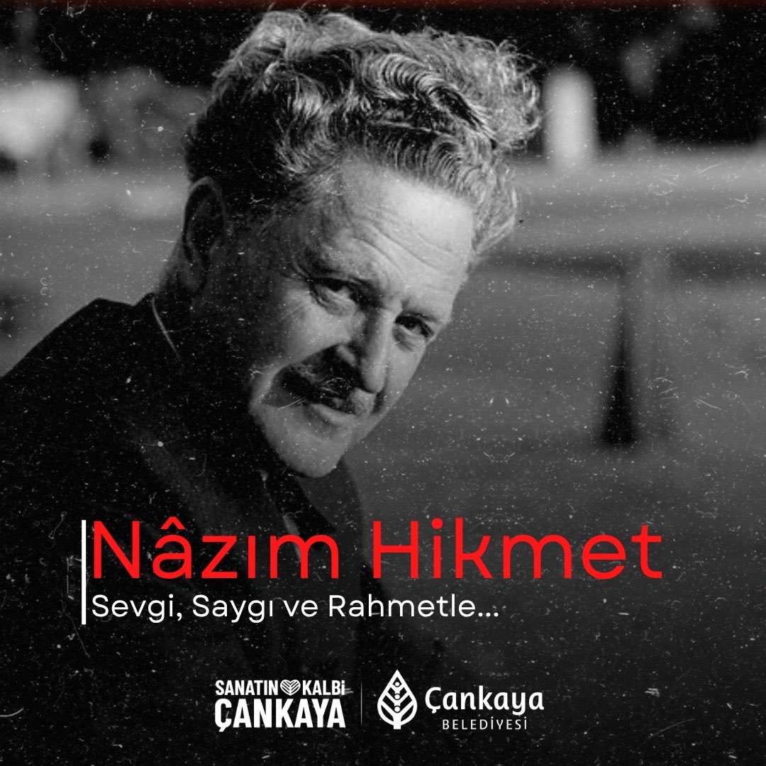 cankayaks's tweet photo. Bir mavi gözlü dev geçti bu dünyadan…

#NazımHikmet’i sevgi, saygı ve rahmetle anıyoruz.

#SanatınKalbiÇankaya https://t.co/CwCLiPtAUy