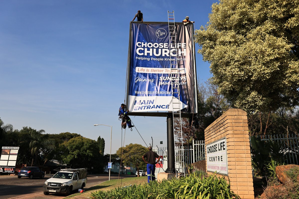 choose_lifesa's tweet photo. In case you missed it on Sunday.

Our new billboard is officially up outside the church gate on Rubenstein Drive! We’re trusting that this will be more than just a sign, but an invitation for people to encounter Jesus, find community, and discover a place to belong. https://t.co/sPw5ZTfkHr
