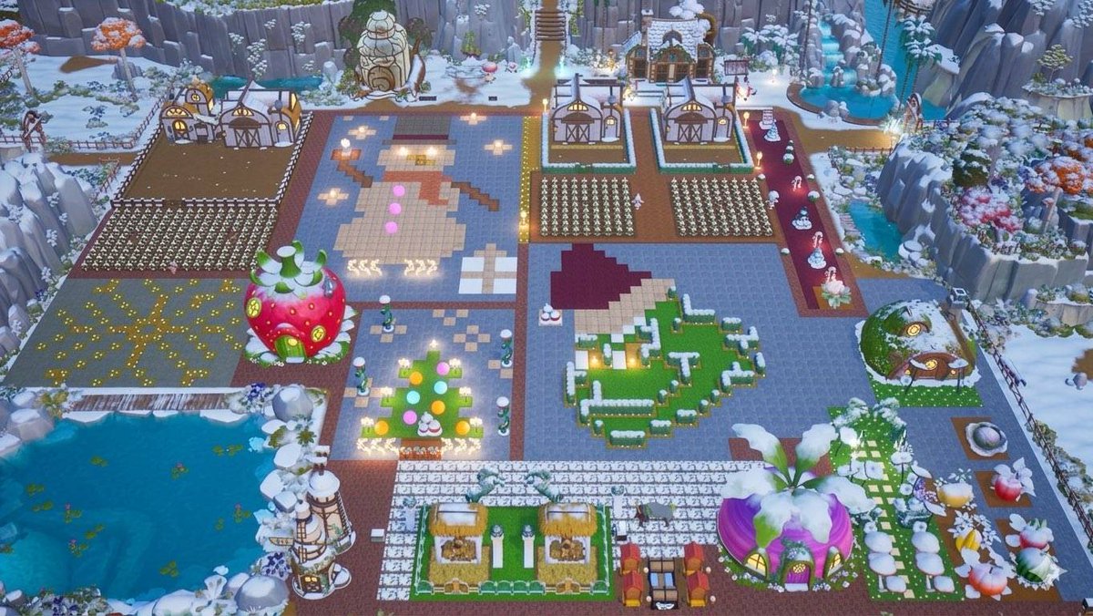 stairwaygames's tweet photo. Snow falling, winter settling in... and suddenly the farm is the Grinch 💚❄️
How does your farm look during winter? Did you also make a Grinch one, or something else fun and creative?

Farm designed by _korrabutterfly_ (IG)

#CIFarmDesigns @coralislandgame https://t.co/LuOslqkUeO