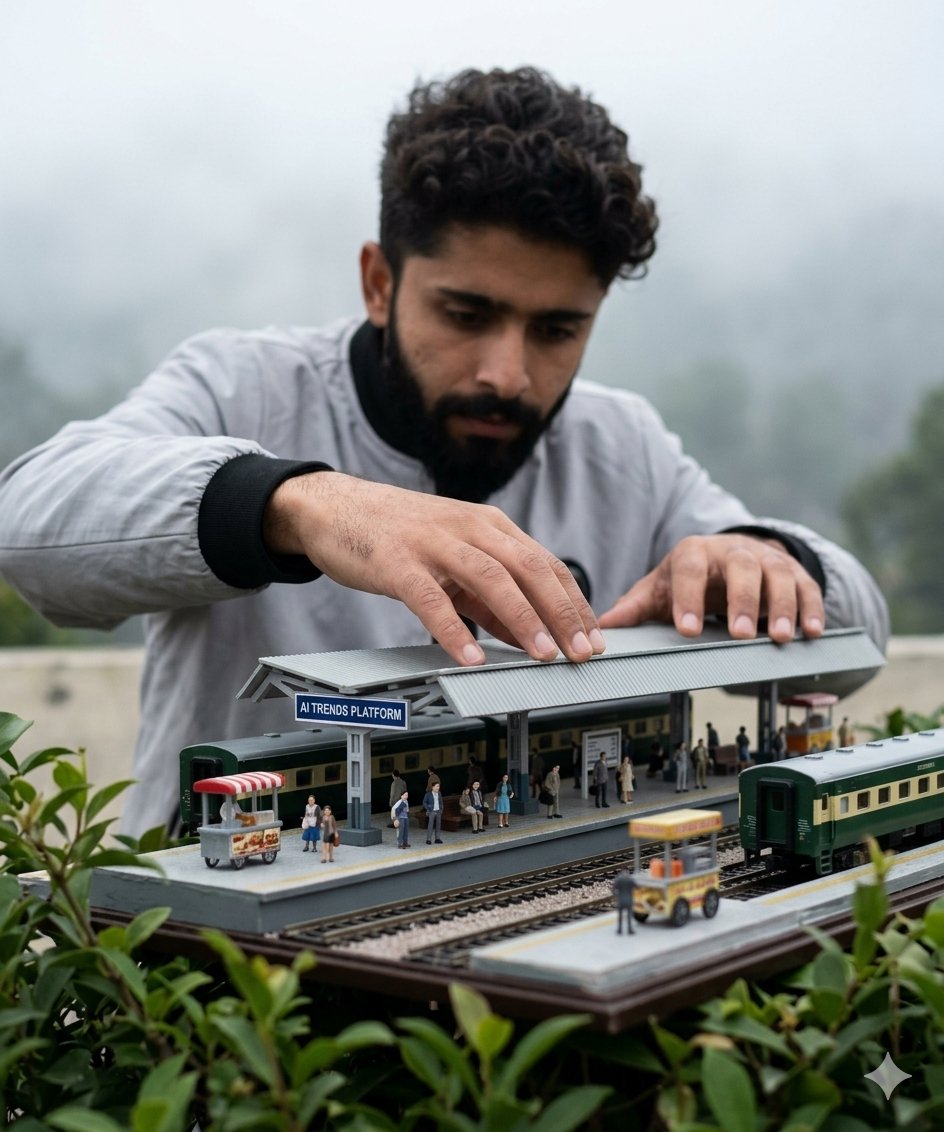 Forced Perspective Miniature Station