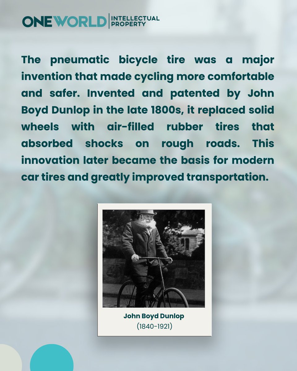 oneworldip's tweet photo. The Story Behind the Pneumatic Bicycle Tire: From Rough Rides to Smooth Cycling.

#bicycles #bicycling #bicycleday #ride #cycling #oneworldip https://t.co/A0mIJwNSDt