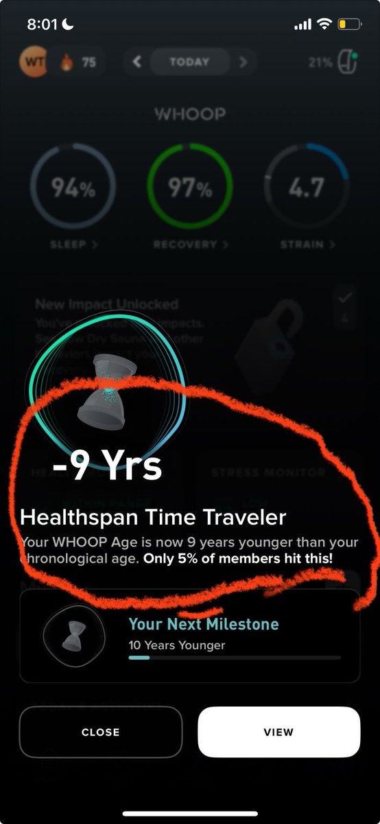 WaltChain's tweet photo. My biggest flex is my health.

Yeah, I like cars, watches and other cool stuff

But nothing gets me excited like winning at health.

Can anyone beat this? https://t.co/V9UfSgKGXp
