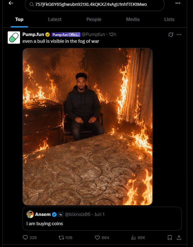 Ranger_Robin7's tweet photo. when you put the ca pumpfun shill showed up

Created 2 years ago and never bonded.

This is solana:7svswLVJ7uhcmnvtd8ZoAv3kLSoXofm5AaEudrs4zVsk 

757jFkG6Y65ghwubn921XL4kQKXZ4vAgU1nhfTEKtMwo https://t.co/h8OsLEVe3g