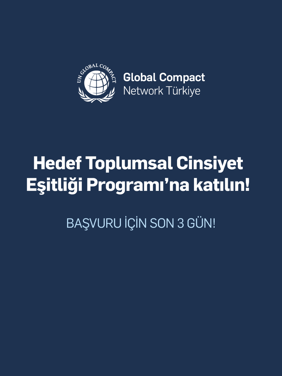 GlobalCompactTR's tweet photo. Hedef Toplumsal Cinsiyet Eşitliği Programı, şirketlerin toplumsal cinsiyet eşitliği önceliklerini belirlemelerine ve bu alanlarda somut ilerleme kaydetmelerine destek olmaya devam ediyor.
📅 Başvurular için son 3 gün!

https://t.co/nzvjocFxVx https://t.co/ov8qf3M1ml