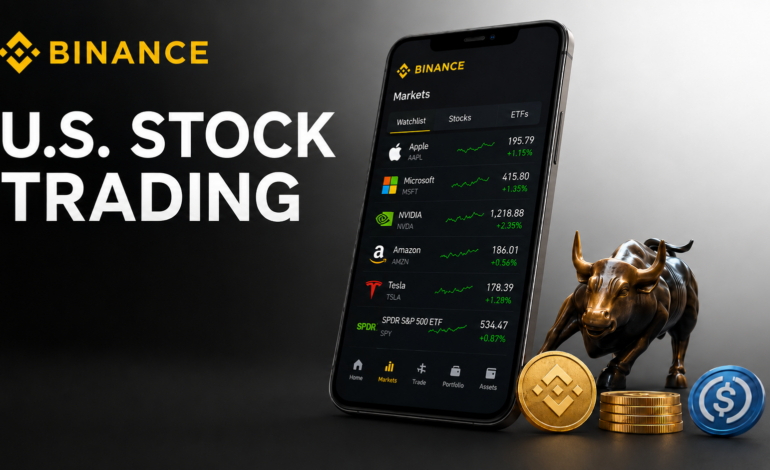 Blockwisely's tweet photo. Crypto exchange + U.S. stocks = Binance just became a financial super app. 💥

7,000+ stocks. ETFs. Fractional shares. Stablecoin payments.

Your grandma's broker is sweating. 😅

Read more 👇
https://t.co/fhIv6qVhCd https://t.co/QPp86ma3Ma