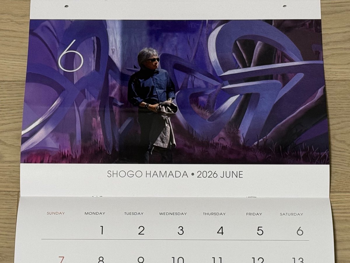 6月の浜田さんカレンダー📆今月は壁掛け&MYデスクの卓上型も一緒に