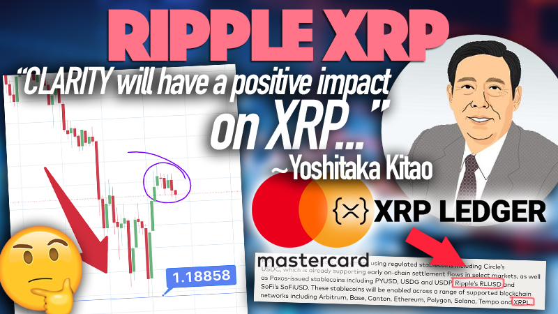 WorkingMoneyCH's tweet photo. Did you guys catch this? @yoshitaka_kitao just said CLARITY will have a positive impact on the cryptocurrency market, including @Ripple (XRP) 🚀
▶️ https://t.co/2AwpZcxycx https://t.co/FXvr6e4Hga