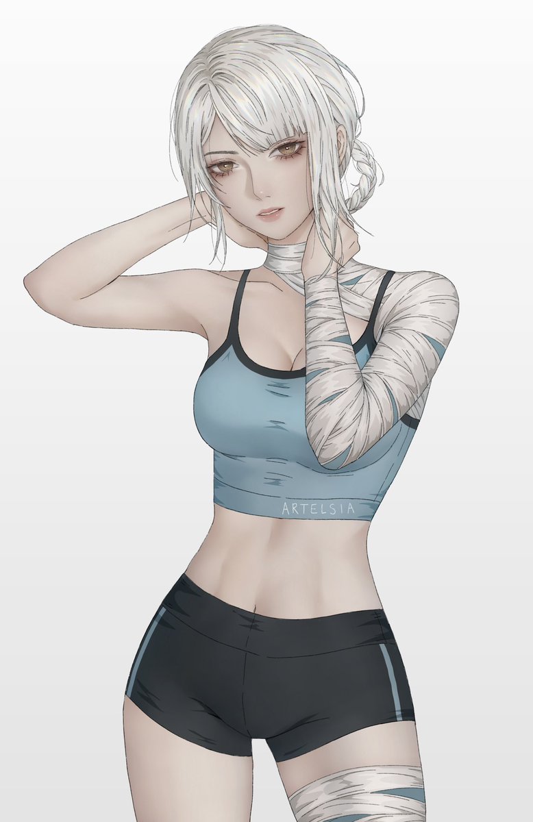 artelsia's tweet photo. Kainé from NieR Replicant https://t.co/q8TYZJEtc4