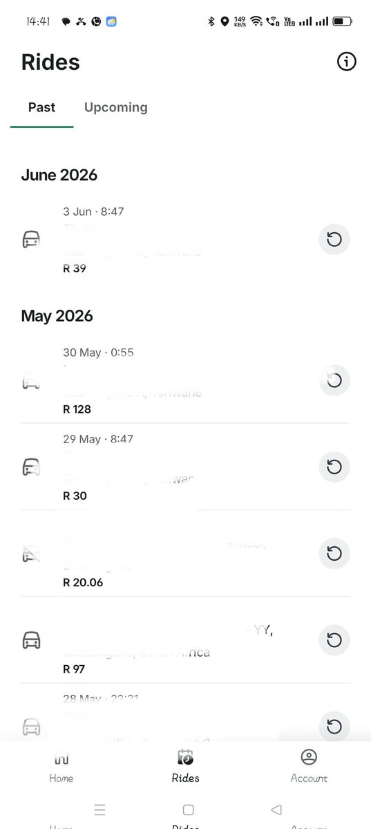 Dj_Prosa's tweet photo. Dear @FNBSA &amp; @boltapp Please Deal With my Refunds. These are my rides vs the Money I was charged without using BOLT. https://t.co/07AyO7K5Kt