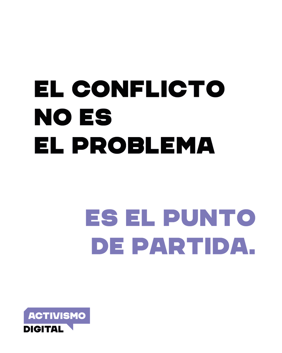 ActivismoDigit's tweet photo. Donde hay cambio, hay conflicto.

Y evitarlo no lo hace desaparecer.
Solo lo deja en manos de otros.

El conflicto no es el problema.
Es la palanca. https://t.co/XnLA4o5xgH