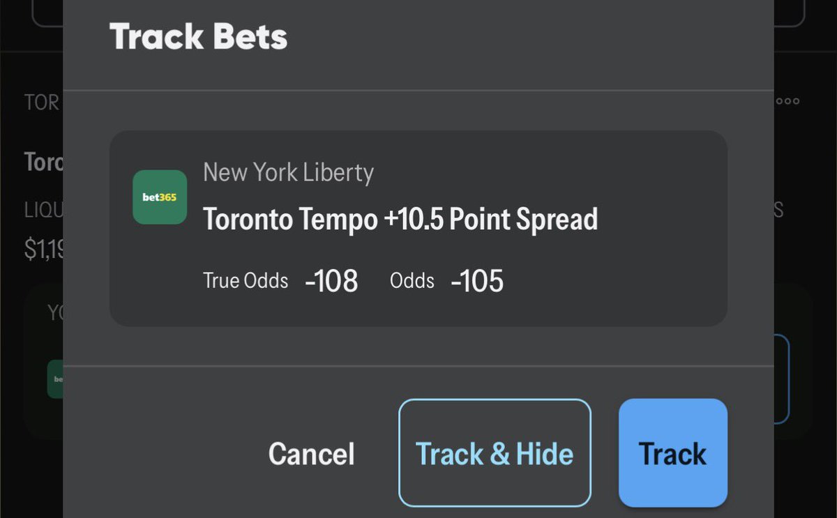 shanderbets's tweet photo. Officially +8.06u after a week of posting free plays from our liquidity tool 💰 

It’s an incredibly easy process that saves time while you profit. 

Back today: 
Toronto Tempo +10.5 -105 Bet365 .5u

More bets coming 🧵 https://t.co/8wgpxZljzW