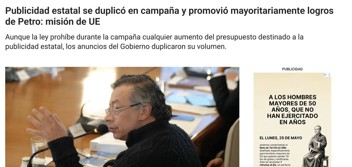 Enrique_GomezM's tweet photo. Lo he venido denunciando, y claro que le molesta a los grandes medios, pero no podemos seguir permitiendo que durante elecciones se gasten miles de millones pesos en publicidad estatal. 

Esto, ¡¡CLARO QUE ES INTERVENCIÓN EN POLÍTICA!! Propondré en el Congreso que se prohíba este abuso durante los meses que los colombianos deciden sus futuro en las urnas.