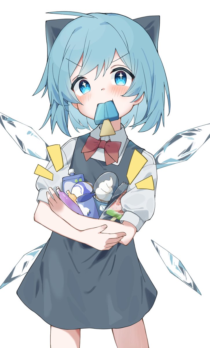 yadorii's tweet photo. アイスいっぱいチルノ https://t.co/snGvZA2e3I