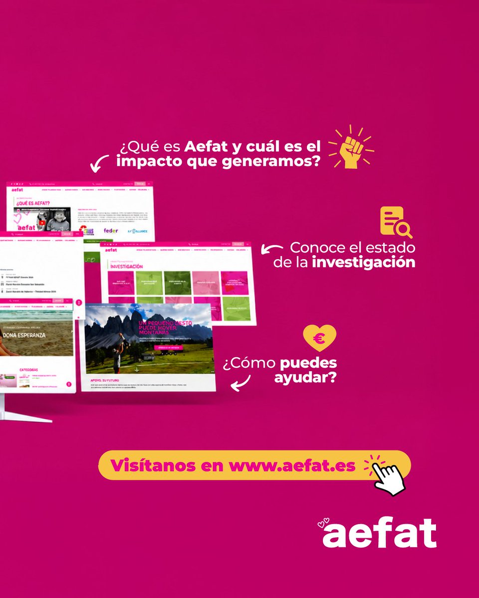 AEF_AT's tweet photo. 💙 ¡Estrenamos nueva web! 💙

Un espacio accesible y útil para conocer la ataxia telangiectasia: información, recursos, investigación, noticias y formas de colaborar. Descúbrela en https://t.co/XvYG8E1UdA

💬 Comparte y ayúdanos a dar visibilidad.

#AtaxiaTelangiectasia #NuevaWeb https://t.co/OSA16KBMgo