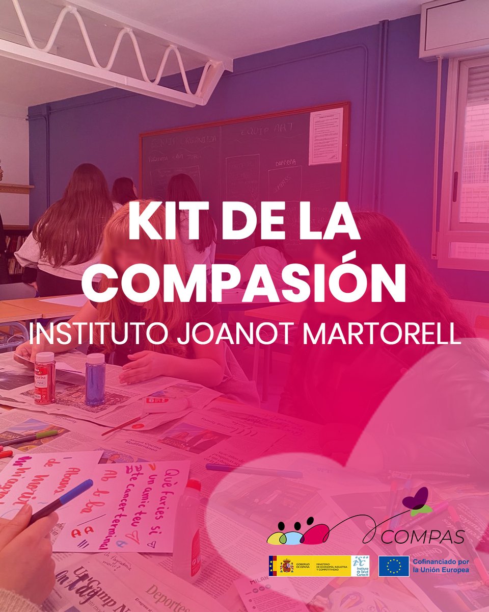 compasproyecto's tweet photo. El grup promotor de l’Institut Joanot Martorell ha creat un Kit de la Compassió per treballar a les tutories amb tots els grups de l’institut 💜// El grupo promotor del Instituto Joanot Martorell ha creado un Kit de la Compasión para trabajar con todos los grupos del instituto 💜 https://t.co/dTkLqMPeVH