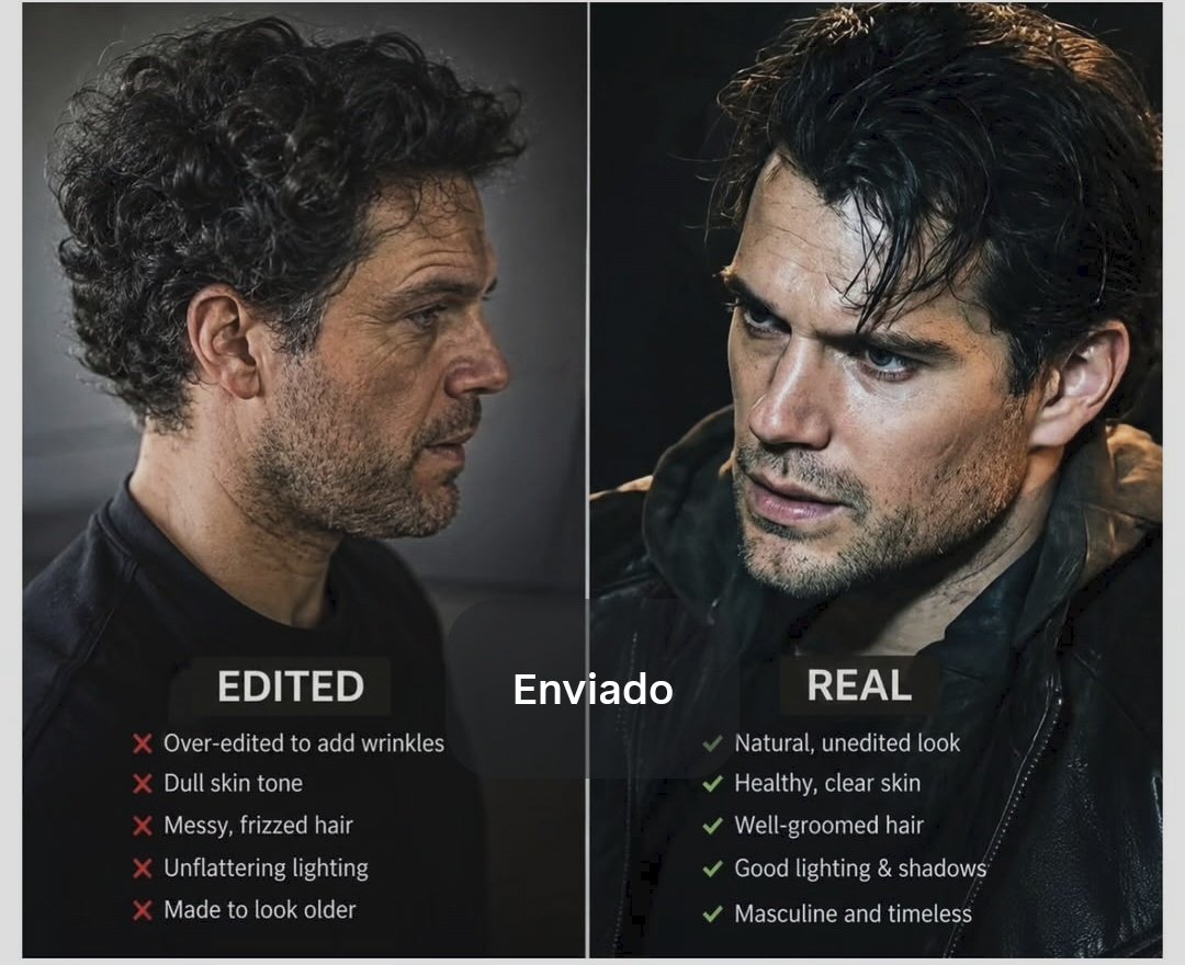 lozanoTDK80s's tweet photo. En mi ausencia intentaron hacer creer a los fans de Superman que #HenryCavill había tenido un brutal downgrade físico este último año con 43 años
Es una foto editada. 
Hay gente que odia al británico por pura envidia.
El auténtico es el de la derecha 😘 https://t.co/6kqVIyoL1X