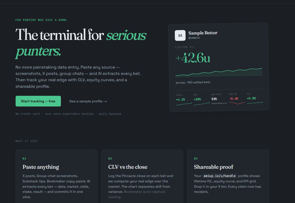 NeilMac555's tweet photo. 📊📈📉I built a bet tracker for myself because I wanted something that wasn't soul destroying data entry.

I've been so pleased with what I've built I shared with a few other close friends on here but happy to let a few more people have a go. It's completely free too.

Like and bookmark this and I'll send you an invite