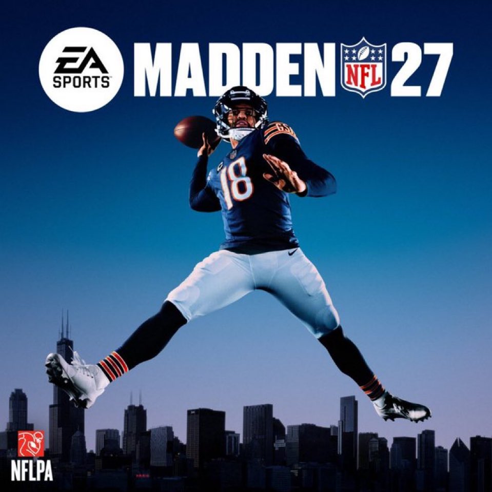 Savageboston's tweet photo. Caleb Williams officially gets the Madden 27 cover. https://t.co/V1oSvGjh8F