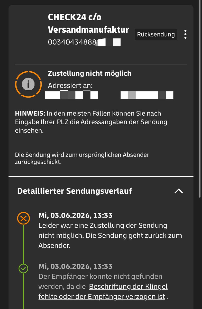 peonyia's tweet photo. Junge check24 wen wollt ihr verarschen? Die Adresse ist richtig und mein Namensschild an der Klingel könnte NICHT deutlicher sein?
Was mach ich jetzt?
Hat das jemand geklaut maybe?
ICH BRAUCH DIESES TSHIRT https://t.co/EAhF2hijVH
