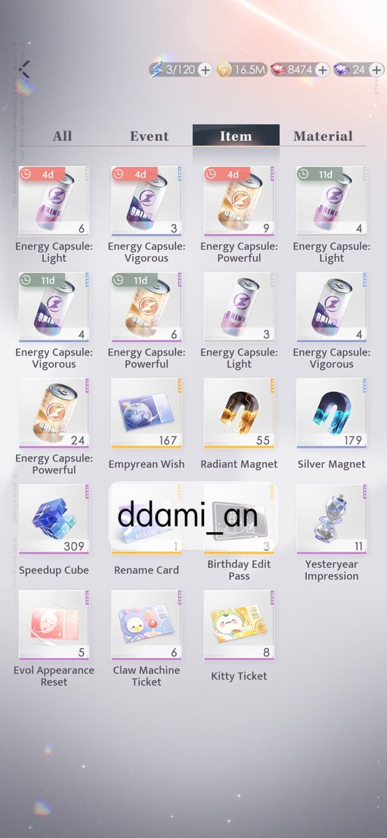ddami_an's tweet photo. Wts / Want To Sell akun love and deepspace akun endgame
💘Sylus focus

• 105 SSR (inc dupes)
• all pair Sylus myth + standard myth lengkap
• 2 Tribune crate SSR
• 8k+ red dias
• More info bisa DM🩷

Rp. 3000K / 170$ (offer)
#LoveandDeepspace #zonajajan  #zonauang #warunglad https://t.co/V4UkZzdYoC