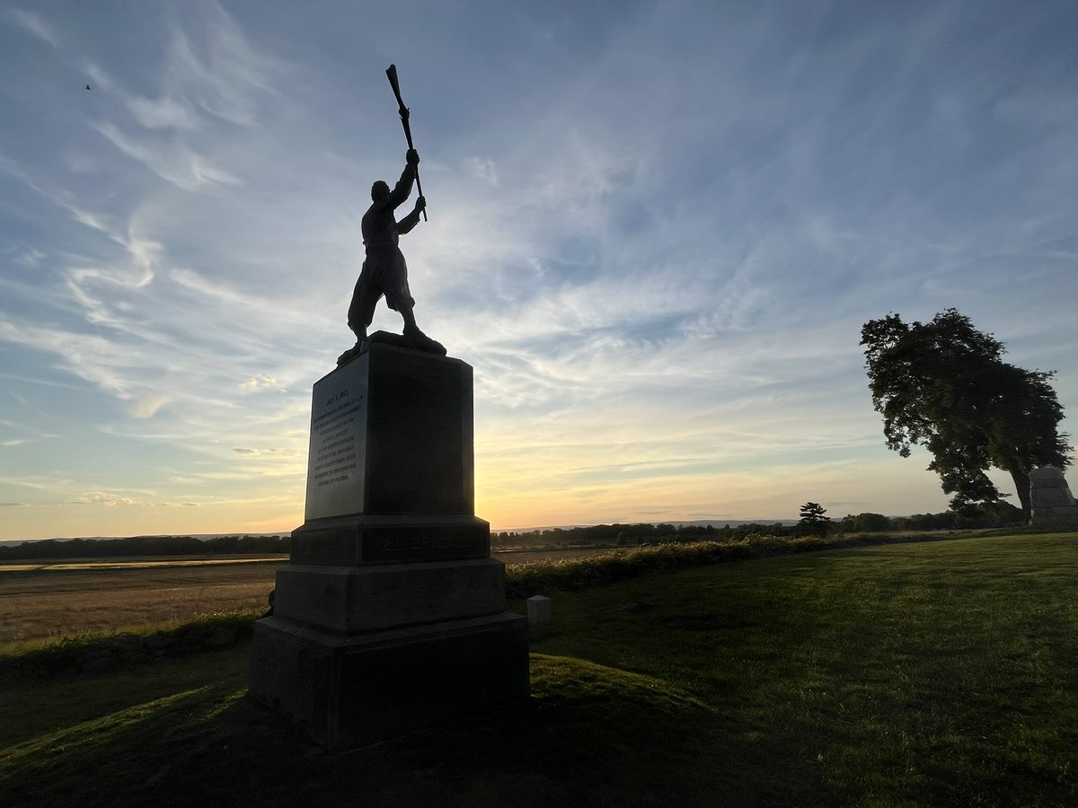 MikeCooperJr's tweet photo. Gettysburg yesterday. America’s most hallowed ground. https://t.co/7UBs3HDp02