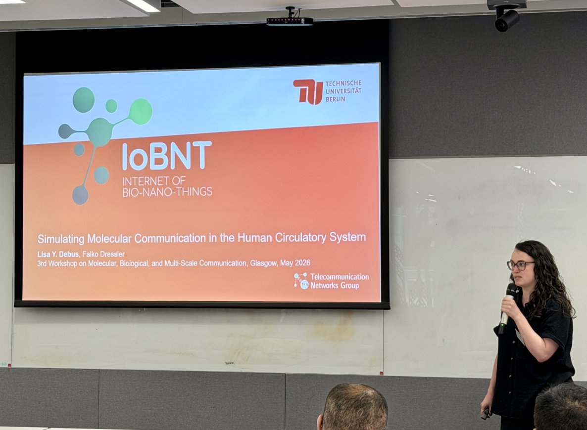 CorinneNokel's tweet photo. Wireless Intra-Body Nano-Communication

ICC Glasgow 

IEEE 1906.1.1 

Lisa Debus, TU Berlin

Internet of Bio-Nano Things in the Human Cardiovascular System

https://t.co/YRKyIiVFbu

https://t.co/dj94gsGynl https://t.co/z5l1OkcAu6