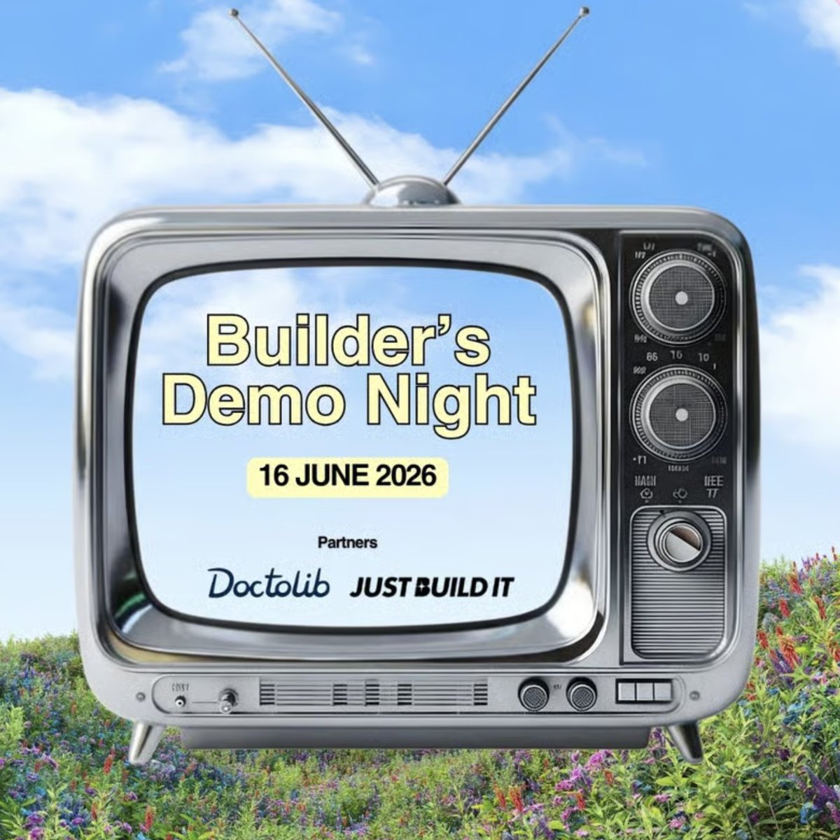 satvikputi's tweet photo. If you are a builder in Paris, you can't miss this. 

A demo night for builders, founders, researchers. Whoever has a live project they are working on. 

Pitch &amp; get feedback from other builders.
We are partnering with @doctolib to make this happen. https://t.co/K9rftzeP7a