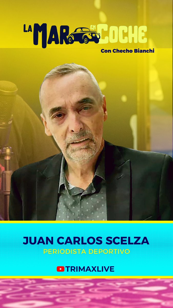 LaMarStream's tweet photo. HOY | A partir de las 12 por el canal de YouTube de Trimax Live.

Nos acompañan Juan Carlos Scelza (periodista deportivo), Andrés Reyes y Gerardo Tagliaferro (escritores).

No te lo pierdas. https://t.co/k8qAtLOT8E