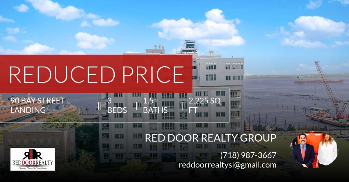 RedDoorRealtySI's tweet photo. 📍 Reduced Price 📍 This recently reduced home at 90 Bay Street Landing 9f in Staten Island won't last long, so, don't wait to set up a showing! Reach out here or at (718) 987-3667 for more information!

Red Door Realty 718-987-3667 https://t.co/6DOhyOoW7k https://t.co/MhVa0hpPkX