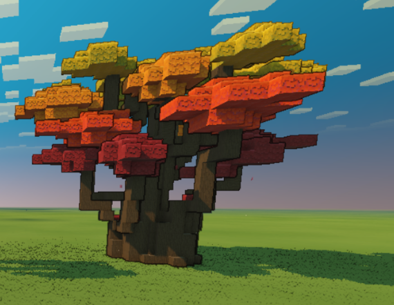 CagilMartin's tweet photo. Mojang should take inspiration from their spinoff Minecraft Legends and add a 2x2 poplar tree that contains all the 3 colors of poplar leaves like this one, aaaaahhhh it would look so great https://t.co/2TY6kI3inU