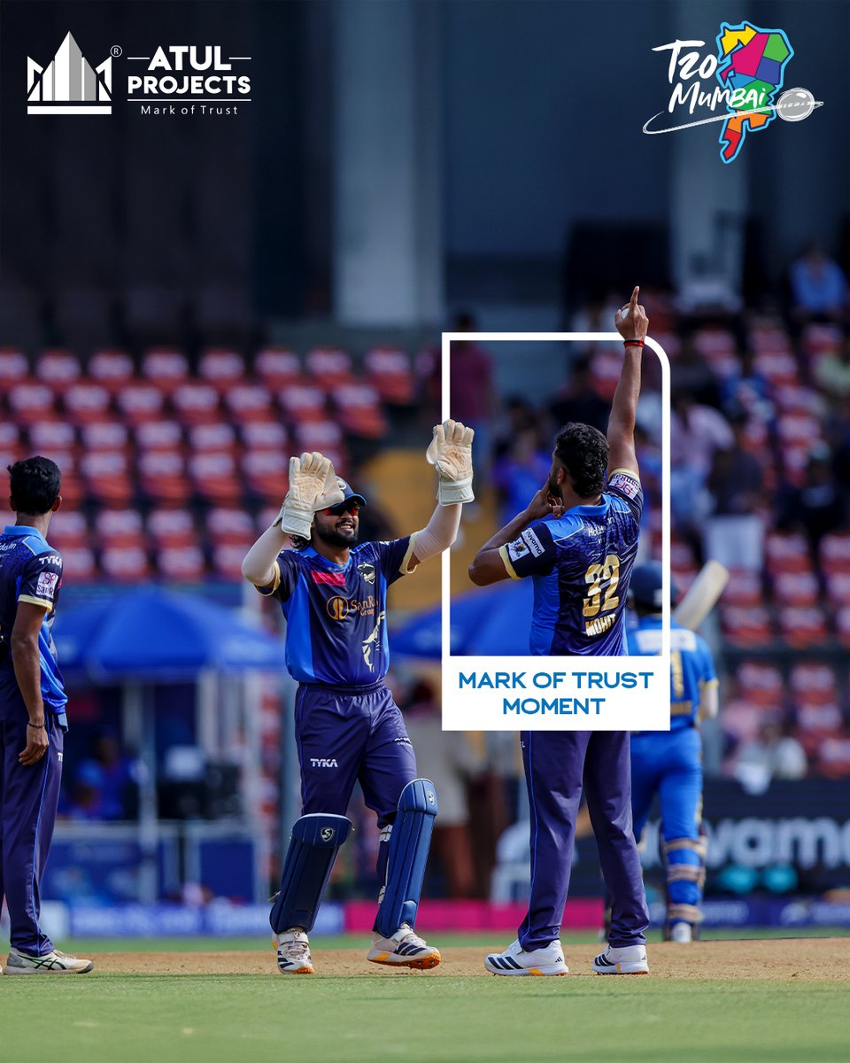 AtulProjects's tweet photo. (1/2)
Edge-of-fingertip catches. Edge-of-your-seat thrills.

Big hits, brilliant catches, and moments that had the crowd roaring. Here are some of the standout Mark of Trust Moments from Day 1 &amp; Day 2 of the T20 Mumbai League, proudly sponsored by Atul Projects.

Swipe now! https://t.co/pKYRfwlUKi