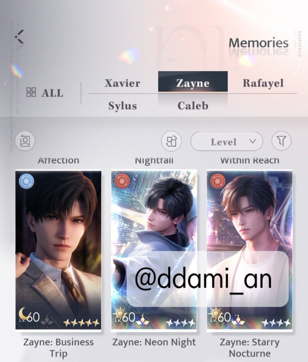 ddami_an's tweet photo. Zayne card: https://t.co/nY9nsLeBqJ