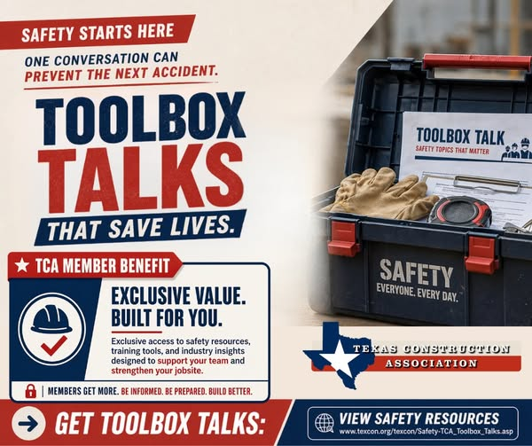 ASASanAntonio's tweet photo. #ASAWowWednesday Member Benefit Spotlight

ASA members receive FREE weekly Toolbox Talks to help keep crews informed and job sites safe.

#ASAWowWednesday #ASASanAntonio #ConstructionSafety #ToolboxTalks #SafetyFirst #MemberBenefits #BuildingTexas https://t.co/tjMohyqhSG