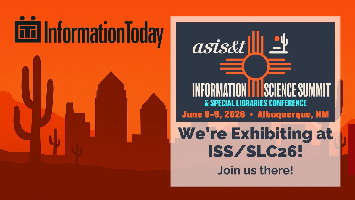 ITI_143's tweet photo. We'll be at the 2026 Information Science Summit &amp; Special Libraries Conference (ISS/SLC26). Stop by our table for FREE samples of our periodicals!  https://t.co/DWiJUjuJ5a https://t.co/AFormbyOZi