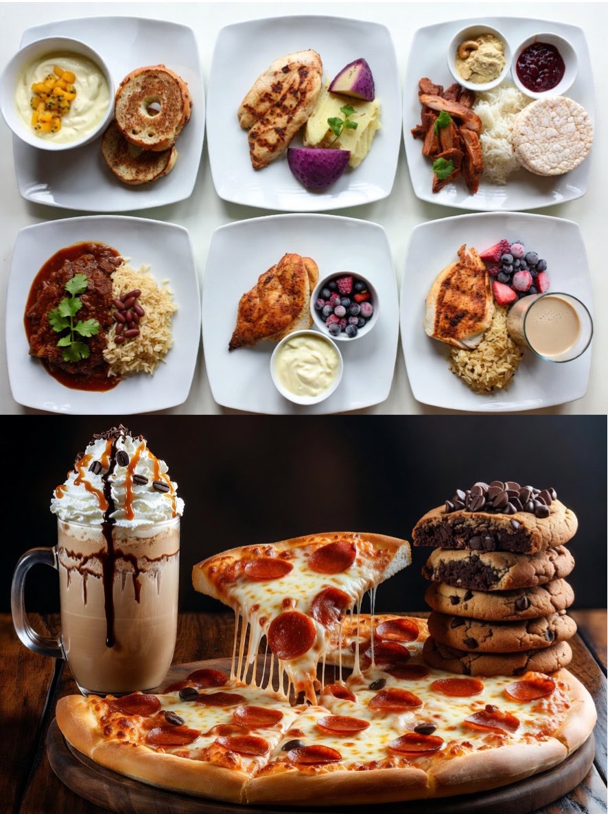 BenjaminYeezus's tweet photo. 3000 calories vs 3000 calories https://t.co/hRag9gWTFH