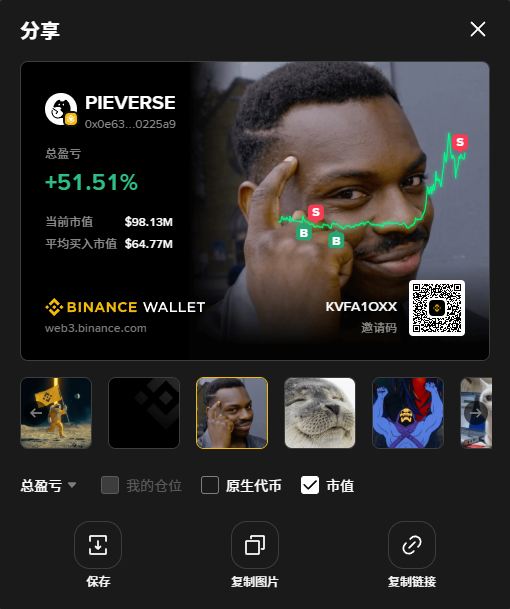 0xInChain's tweet photo. 【从清洗异动到精准加仓，PIEVERSE +51.51% 完美收官】

在币圈，浮躁的乱猜只会消耗本金，唯有冷血的数据能帮你撕开主力的底牌。来拆解一下这单 $PIEVERSE 的完整围剿轨迹：

5月26日 22:25： 监控系统拉响警报，发现 PIEVERSE 新集群出现异常建仓留痕。社群内部第一时间果断切入，明牌提示先拿底仓。
6月1日 23:35： 持续跟踪筹码流向后，确认主力意图。盘中再度明确提示：“自行盯火箭信号或在支撑位加仓”，完成仓位推进。
今日兑现： 行情如期爆发，Binance Web3 钱包利润稳稳定格在 +51.51%。
真正科学的交易，是事前有数据网作为底气，盘中有精确到分钟的逻辑修正。

完整的数据库必须对内部社群负责，但既然有人想学习，今天明牌甩出部分核心异动集群地址。带上你们的工具，自己去链上对齐时间戳复盘：👇 
0x5478bacA29005e477934d7c7303A3568b2158a50 0x9228aBe692Ba9FbabaF96797F108469A2D2f8ef6 0x4f2E080779274F96A2Ea812e0B6459885aEbD510 0x9E3B1C97a3a89Bf2C168C86259AE27Bc3e58f203
核心生产力不给白嫖，但真正的逻辑无惧全网验货。